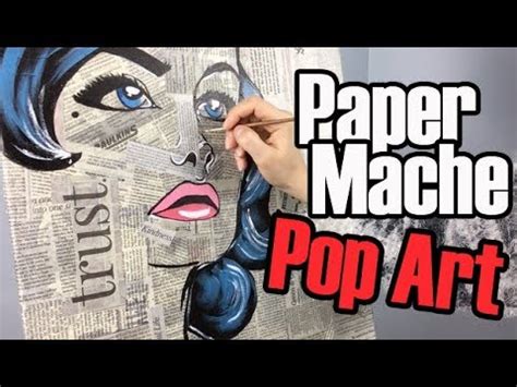 Pop is everything art hasn't been for the last two decades. Paper Mache Pop Art Painting | Acrylic Painting Art Ideas on Canvas - YouTube