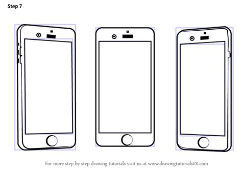 How To Draw A Mobile Phone Step By Step