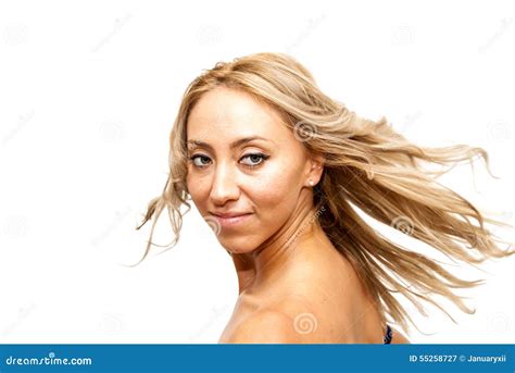 Beautiful Woman Shaking Her Hair Stock Image Image Of Glamour Health
