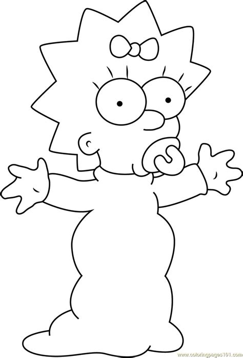 Welcome to free wallpaper and background picture community. Maggie Simpson Coloring Pages Printable | Disney art ...