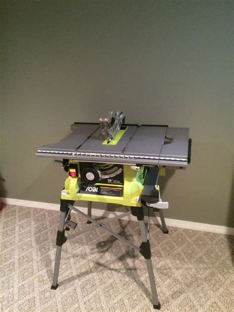 Ryobi 10 Inch Portable Table Saw With Wheeled Stand Go Images Camp