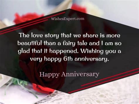 25 Exclusive Happy 6 Year Anniversary Quotes