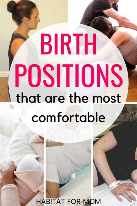 Best Labor Positions For Birth With Pictures And Examples Habitat For Mom