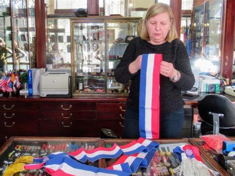 Makers Of Mayor Sashes Getting Ready Ahead Of French Local Elections