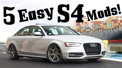 5 easy and cheap mods for your b8 b8 5 s4 youtube