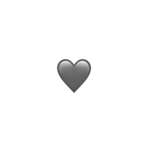 Corazon Emojiiphone Gris Emojis Sticker By Kimmelon