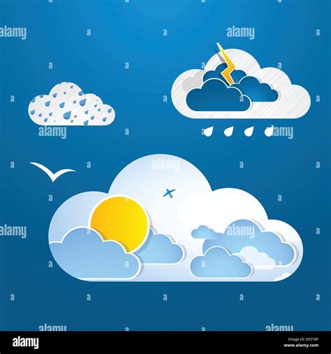 Weather In Cloud Vector Stock Vector Image And Art Alamy