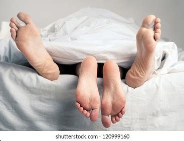 Couple Having Sex Bed Under Sheets Foto Stock Shutterstock