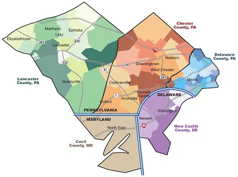 Map Of Delaware County Pa School Districts