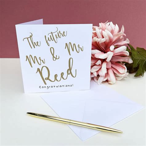 Personalised Engagement Card By Juliet Reeves Designs