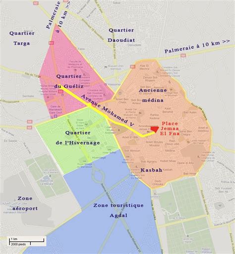 Plan Quartier Marrakech Conseils Pour Visiter Marrakech Et Ses
