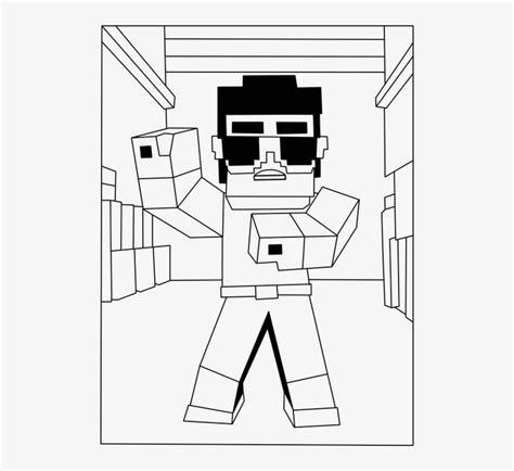 Minecraft Hoe Coloring Pages