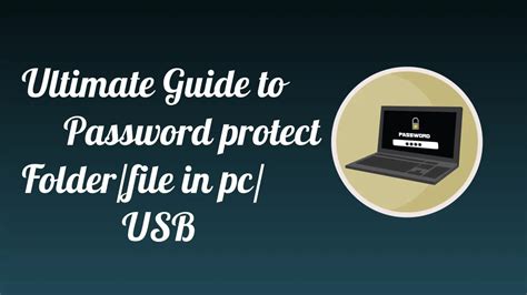 How To Password Protect Folder File Ultimate Ways
