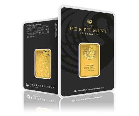 They represent a substantial increase in terms of portfolio value, yet they're still easy to store and carry. 20 Gram Perth Mint Gold Investment Bar (999.9)