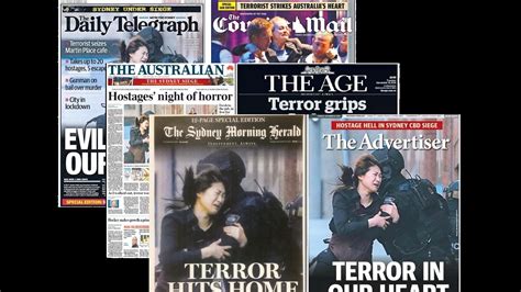 How Australian Newspapers Covered The 16 Hour Sydney Siege Itv News