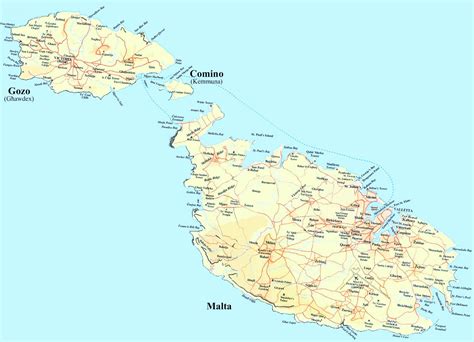 Mapa De Malta Mapa Físico Geográfico Político Turístico Y Temático