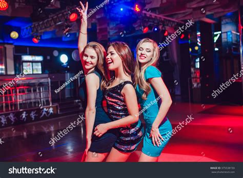 Photo De Stock Beautiful Girls Having Fun Party Nightclub 375538159 Shutterstock