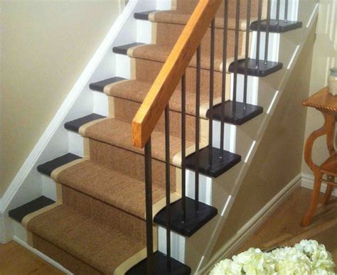 Can be added to any stair runner. Natural Sisal Carpet Stair Runners for Stairs and Hallway ...