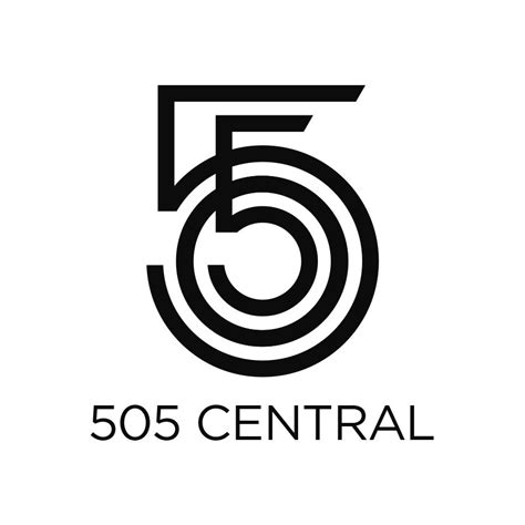 The Logo For 50 Centrall Is Shown In Black And White With An Image Of