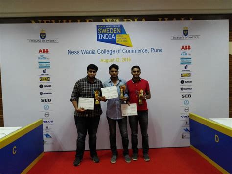 Babe From SIBM Pune Secured The Second Runners Up Position In Sweden India Nobel Memorial