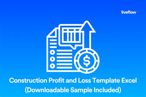 Construction Profit And Loss Template Excel Downloadable Sample