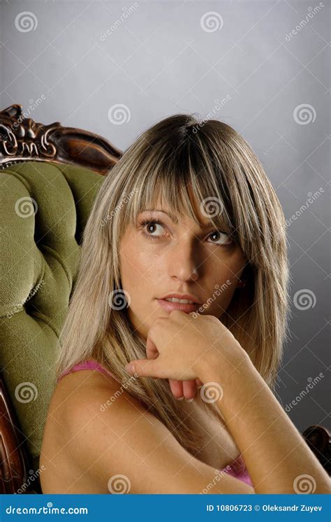 Look Of Glamorous Girl Stock Image Image Of Feeling 10806723