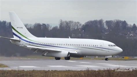 Boeing 737 200 Advanced Landing At Airport Bern Belp Youtube