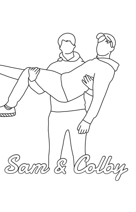Sam And Colby Coloring Pages Coloring Pages