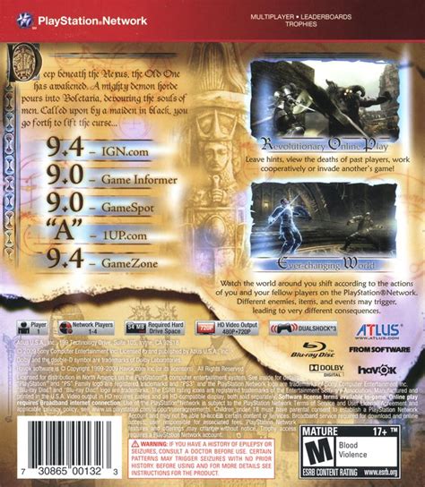 Demons Souls 2009 Playstation 3 Box Cover Art Mobygames