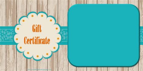 FREE printable gift certificate templates | Customize then ...