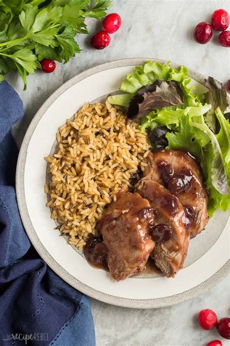 Mix up a few ingredients and then pour it over your pork loin and let the slow cooker do the rest of the work for you. This Crock Pot Pork Tenderloin with Cranberry Sauce is an easy weeknight meal or a fancy holiday ...