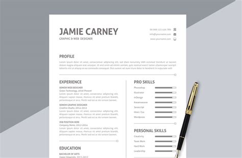 A set of five mockups is also available so that you craft your personal resumes in a simple and elegant way with this free psd download of the. Simple Resume Format Download in MS Word - ResumeKraft