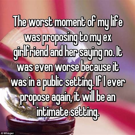 People Reveal The Real Reasons Theyve Rejected A Wedding Proposal On Whisper Daily Mail Online