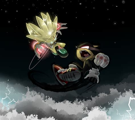 ☠ dark silver hedgehog ☠. Dark Sonic VS Super Silver - Sonic the Hedgehog Photo ...