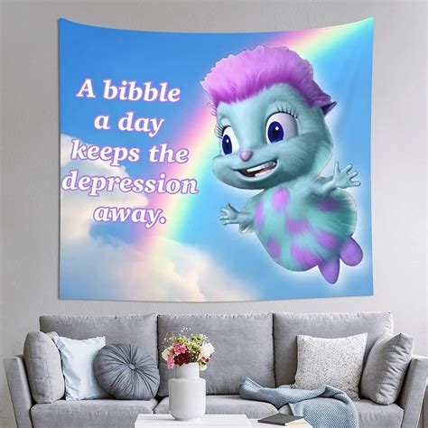 A Bibble A Day Keeps The Depression Away Tapestry Funny Wall Hanging