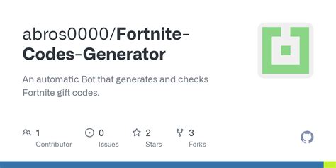Github Abros0000fortnite Codes Generator An Automatic Bot That