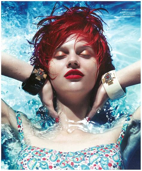 Mermaid Inspired Beauty Story Alexandra Bogatyrova In Nylon Korea