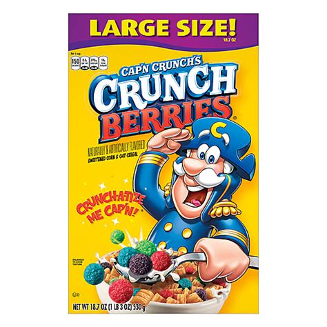 Capn Crunch Crunch Berries Large Size Cereal 187 Oz Cereal Riesbeck