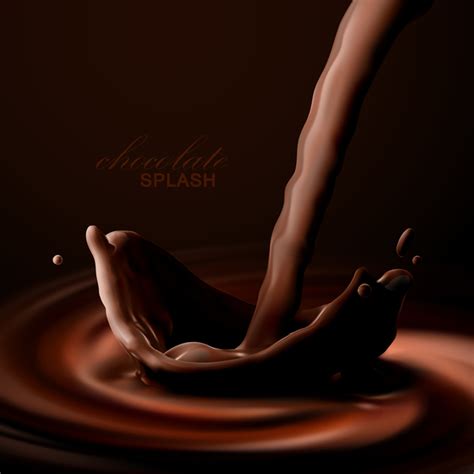 Chocolate Splash Background Vector Welovesolo