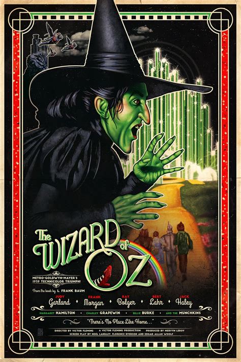 The Wizard Of Oz Original Film Poster Alex Hess Wizard Of Oz Film