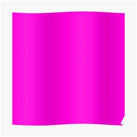 Fluorescent Neon Hot Pink Poster By Podartist Redbubble