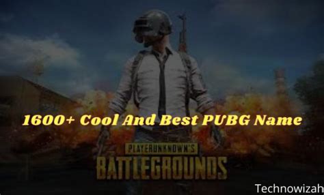 1600 Cool And Best Pubg Name 2024 Technowizah