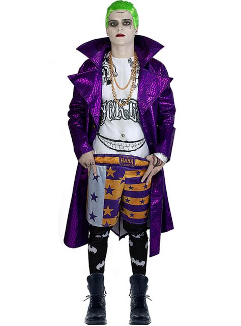 2023 Jared Leto Joker Costume Suicide Squad Faux Leather Trench Coat