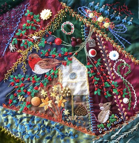 Crazy Quilt Embroidery By Robyn Ginn Crazy Quilts Patterns Crazy Quilts Crazy Patchwork