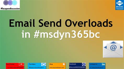 Emailsend Overloads In Msdyn365bc Youtube