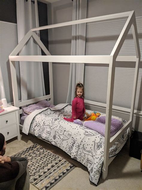 Gorgeous mint green metal bed frame available to buy from everythingbegins.com. How to Build a Stunning Toddler House Bed Frame | House ...
