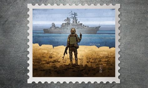 Ukraine Reveals ‘russian Warship Go Fuck Yourself ’ Postage Stamp Ukraine The Guardian