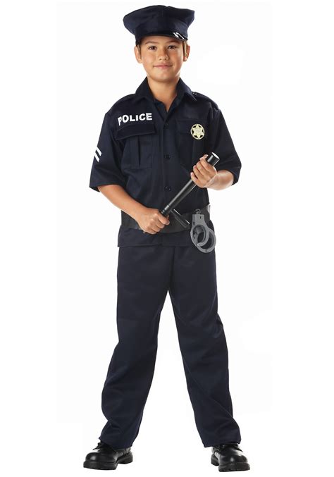 Child Deluxe Police Officer Costume Ubicaciondepersonascdmxgobmx
