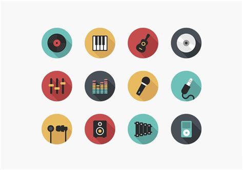 Music Icon Vector Pack 80691 Vector Art At Vecteezy