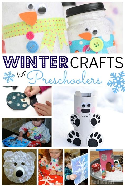 Easy Winter Crafts for Preschool - Seasonal Activities - Red Ted Art